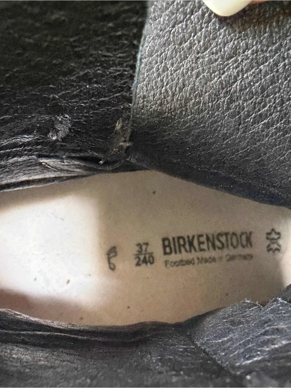 Birkenstock Collin’s Black Leather Slip-On boots size 37 Regular